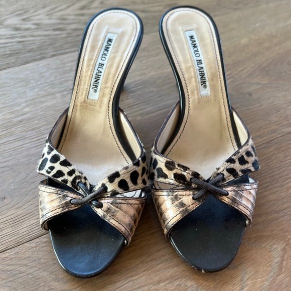 Manolo Blahnik Slides - Picture 2 of 5